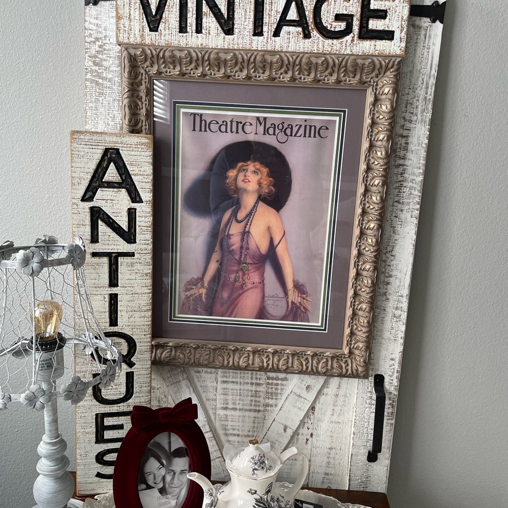 Vintage Theatre Magazine Framed Art